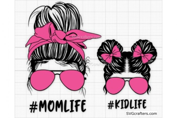 Download Messy Bun Momlife Svg Mom Life Svg Free Svg 0199