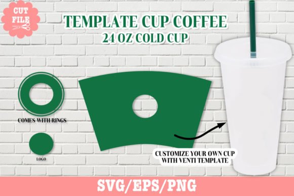 Download Tumbler Template Venti 24 Oz Cup Svg. - Free and Premium SVG
