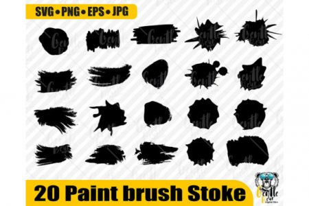 Download Keychain Paint Brush Stroke SVG - Free and Premium SVG Cut Files