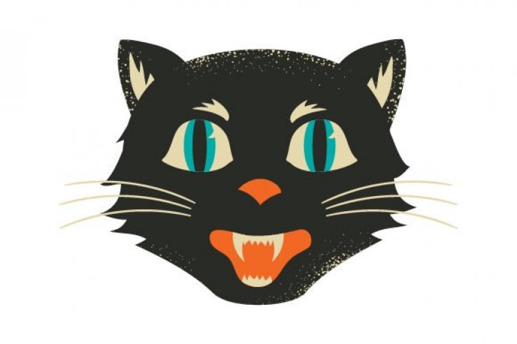 Download Vintage Halloween Cat - Free and Premium SVG Cut Files