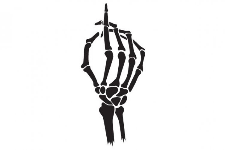 download-skeleton-hand-pointing-free-svg