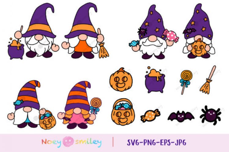 Download Gnomes Halloween Clipart, SVG Cricut - Free and Premium SVG