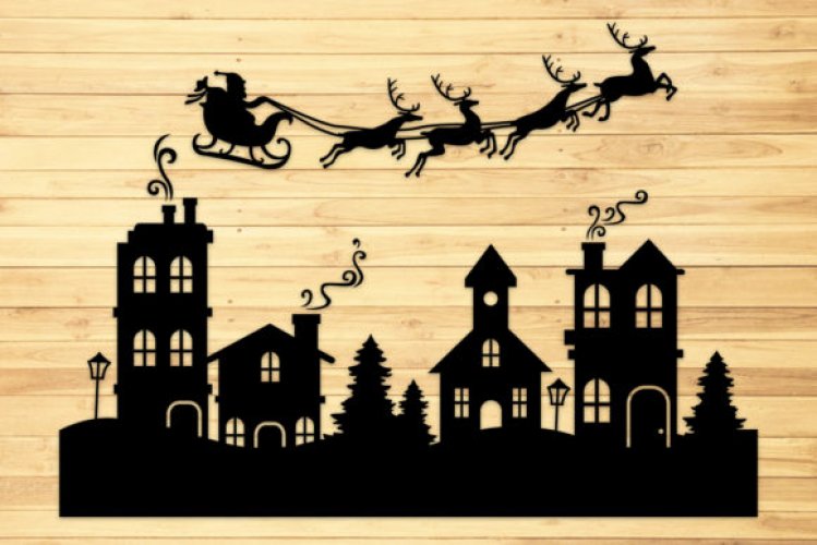 Download Christmas Village - Free and Premium SVG Cut Files