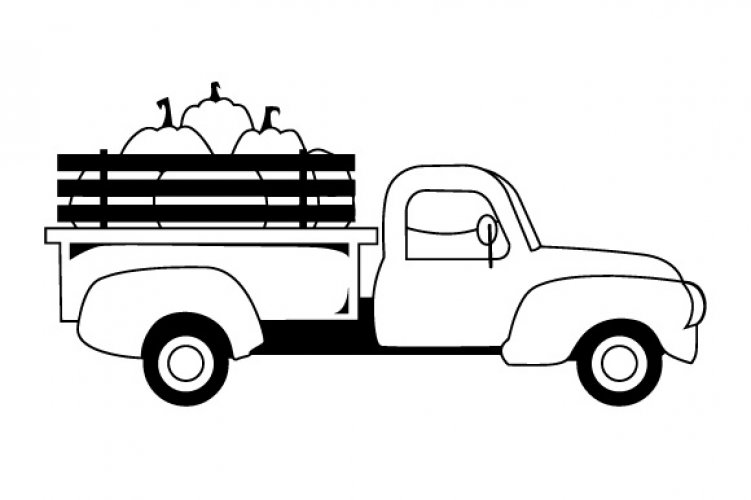 Download Pumpkin Truck Free and Premium SVG Cut Files