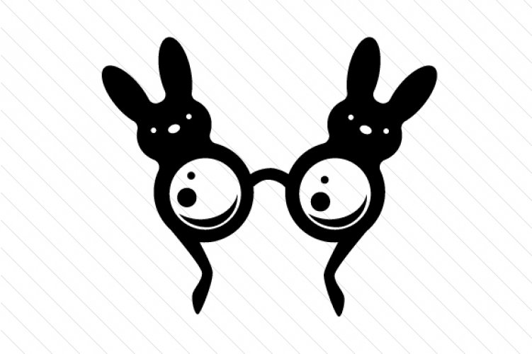 Download Easter Bunny Glasses - Free and Premium SVG Cut Files