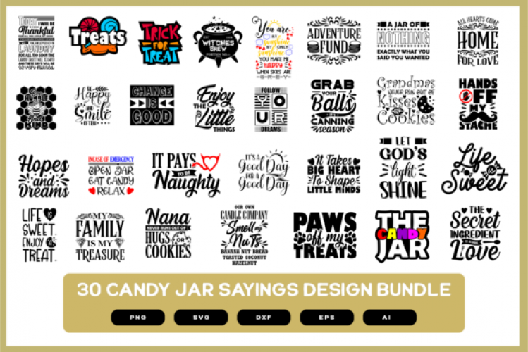 Download Candy Jar Sayings | Candy Jar Quotes - Free SVG