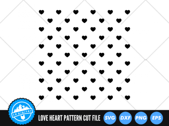 Download Download Love Heart Pattern SVG | Valentine's Day - Free and Premium SVG Cut Files