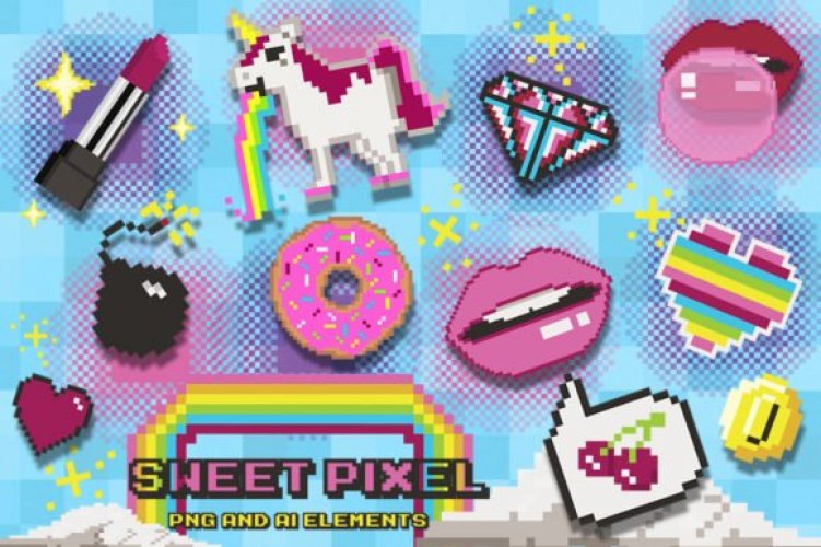 Download Download Sweet Pixel Art Clipart Collection - Free and Premium SVG Cut Files