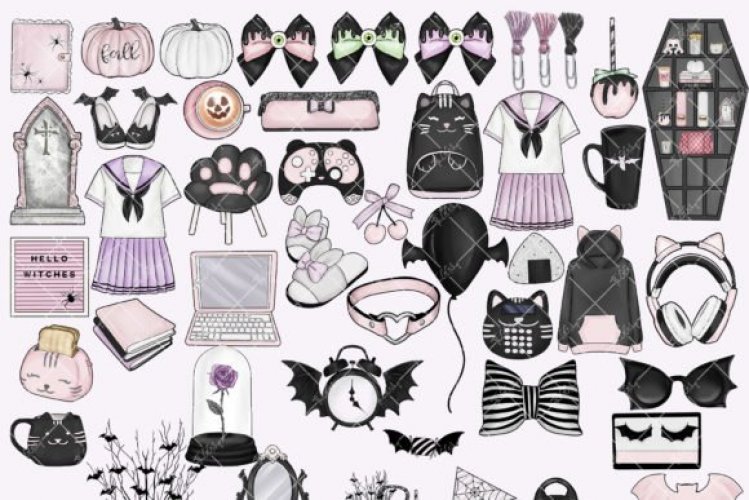 Download Download PINK HALLOWEEN CLIPART COLLECTION - Free and Premium SVG Cut Files